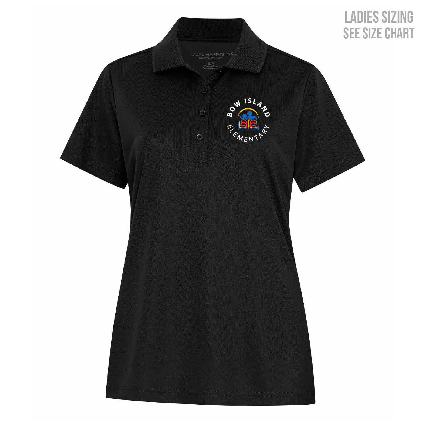 Bow Island Elementary LADIES Polo Shirt (BOWT003-ATCL365)