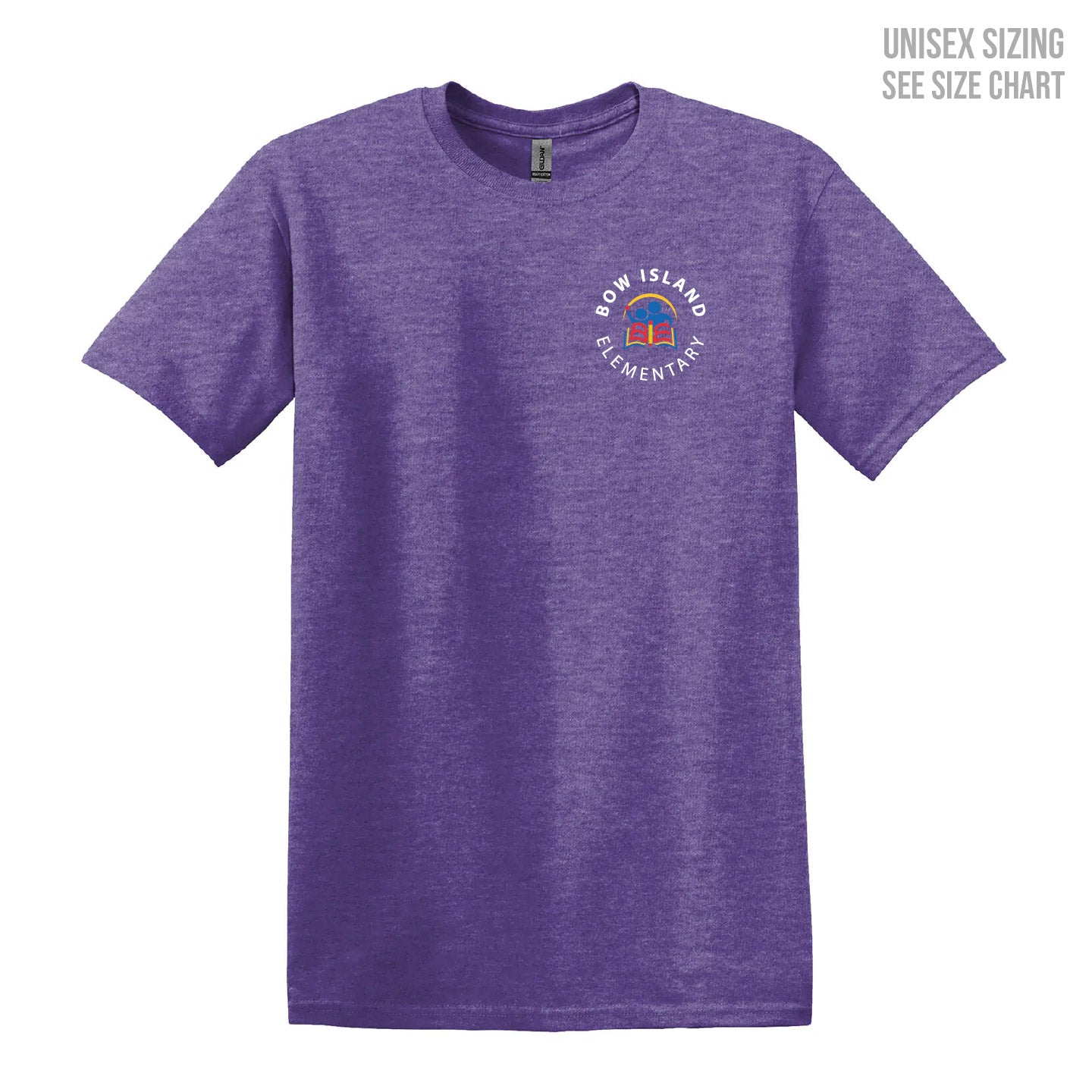 Bow Island Elementary ADULT Small Logo T-Shirt (BOWT003-64000)