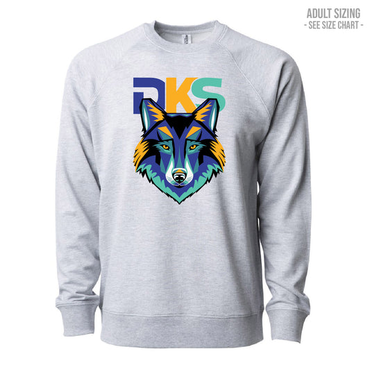 Dr. Ken Sauer Logo ADULT Lightweight Crewneck (DKST006-SS1000C)