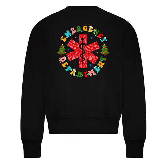 ER Two Print Christmas LADIES Cropped Sweatshirt (ERNT003/004-KOI2240L)