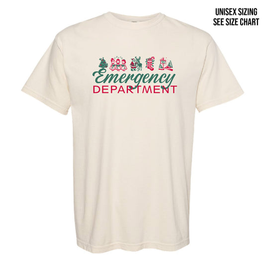 ER Retro Christmas Garment Dyed Unisex Ringspun T-Shirt (ERNT002-1717)