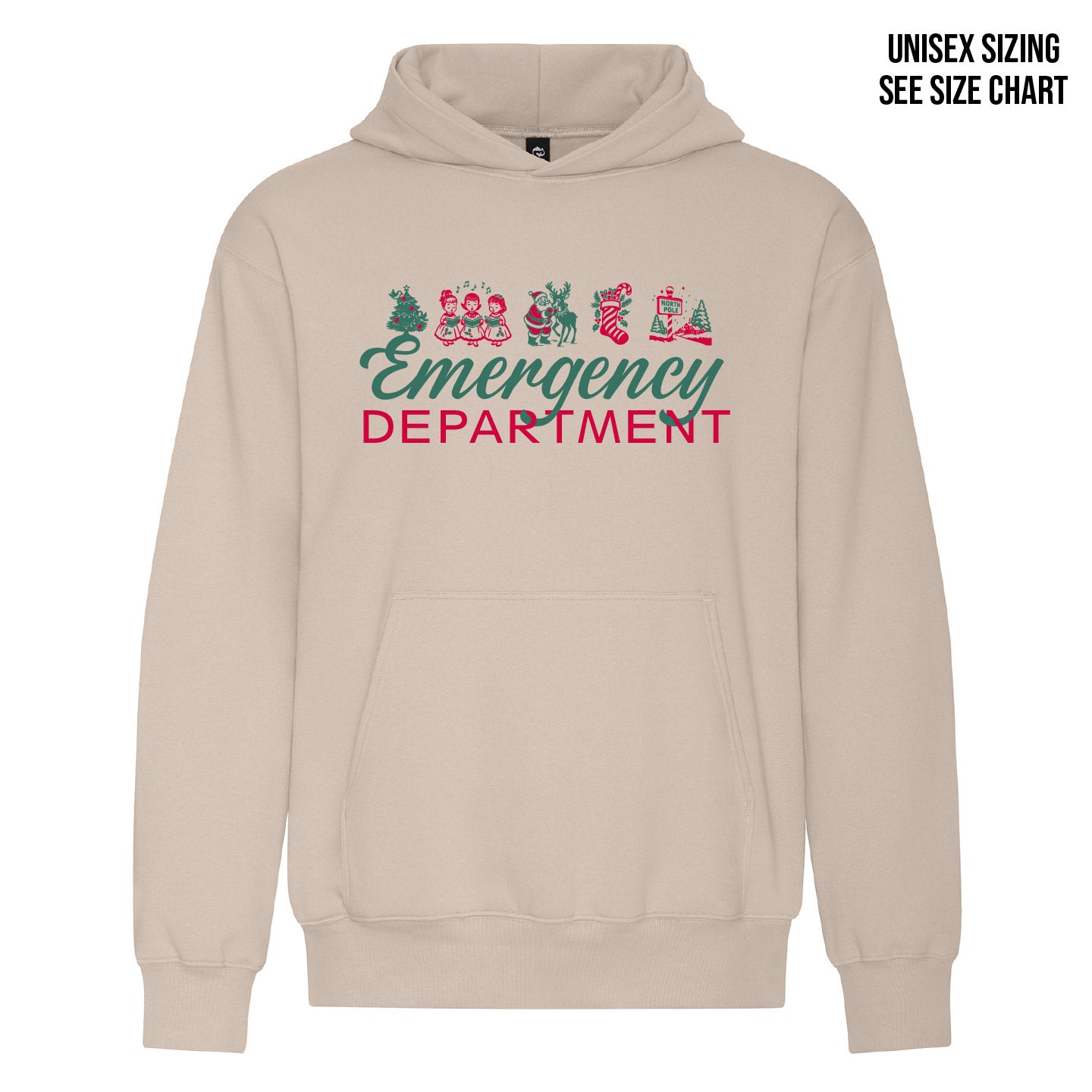 ER Retro Christmas UNISEX Pullover Hoodie (ERNT002-KOI2250)