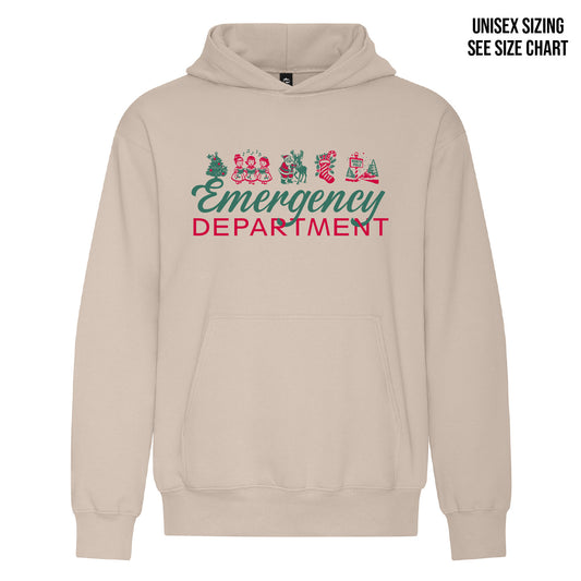 ER Retro Christmas UNISEX Pullover Hoodie (ERNT002-KOI2250)