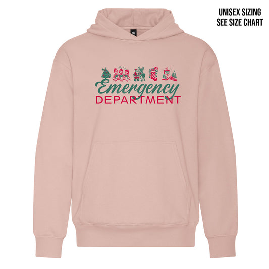 ER Retro Christmas UNISEX Pullover Hoodie (ERNT002-KOI2250)