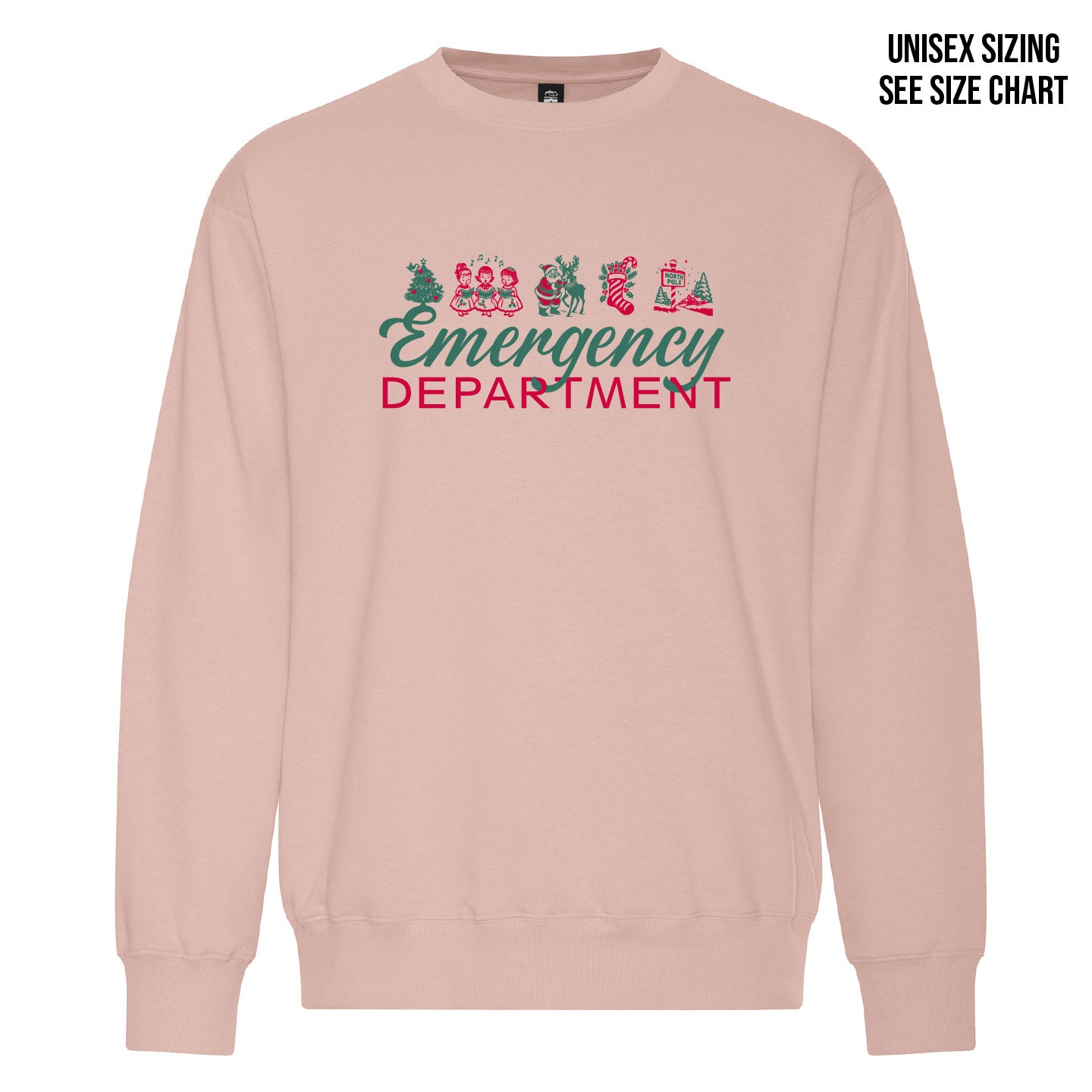 ER Retro Christmas UNISEX Crewneck Sweatshirt (ERNT002-KOI2240)