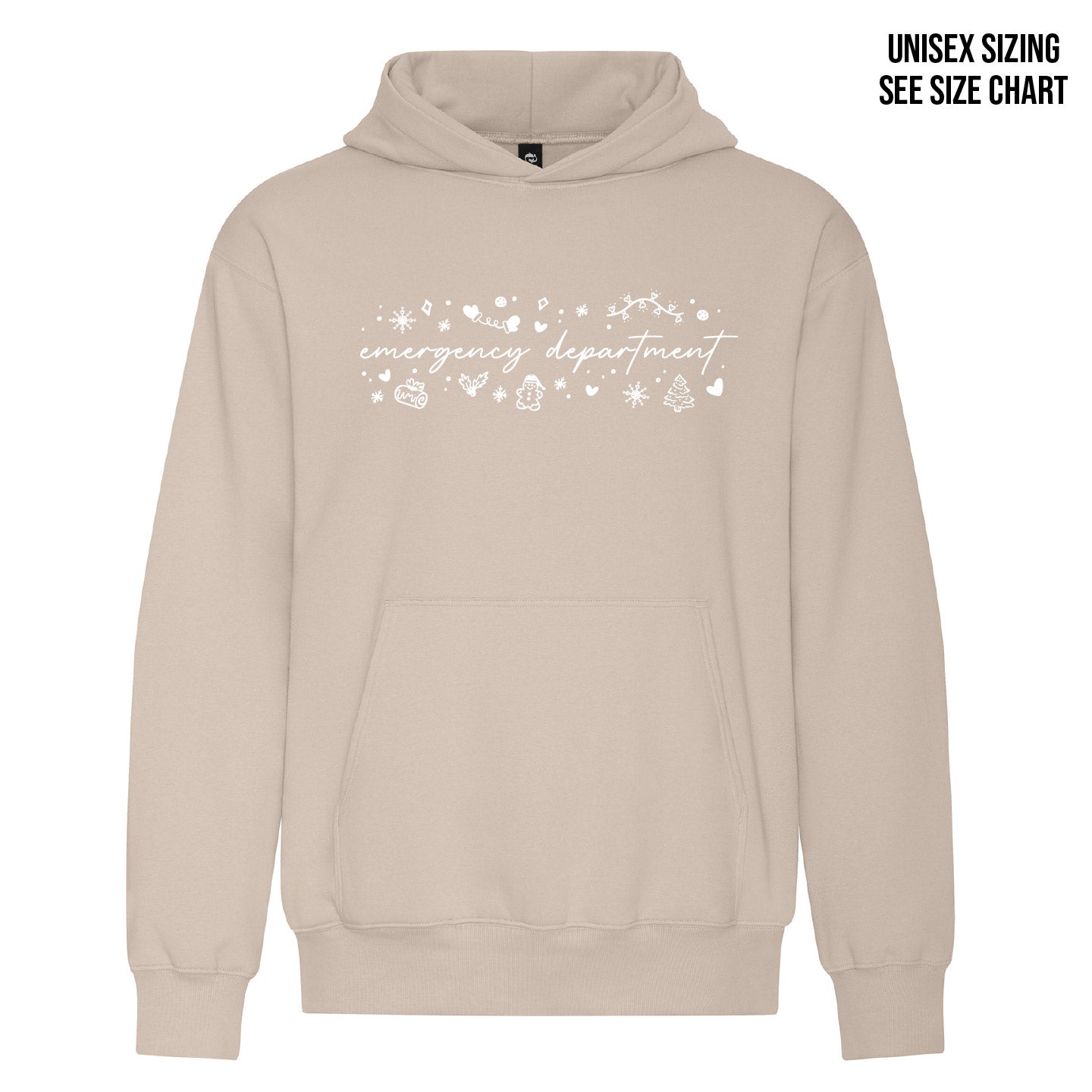 ER White Christmas UNISEX Pullover Hoodie (ERNT001-KOI2250)
