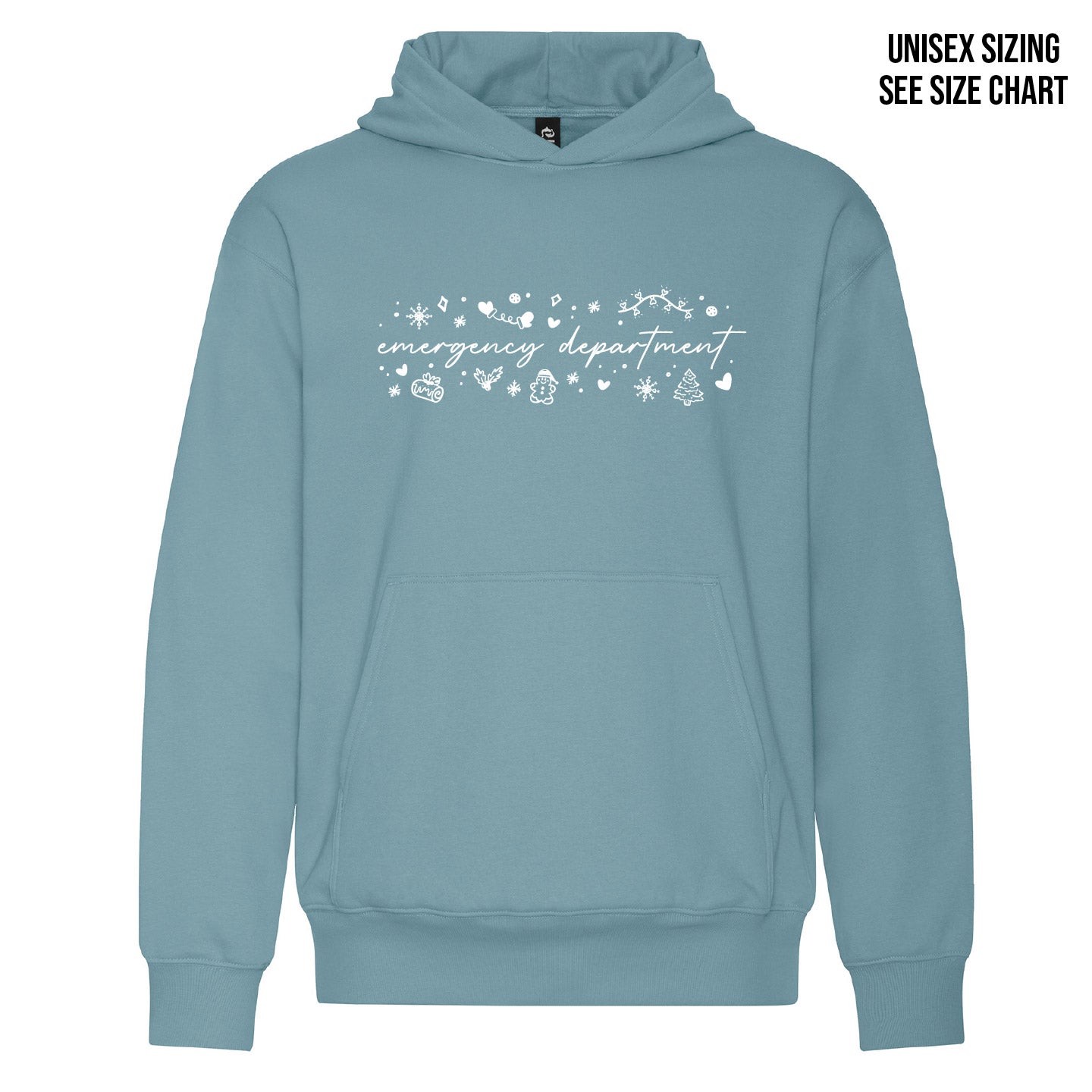 ER White Christmas UNISEX Pullover Hoodie (ERNT001-KOI2250)