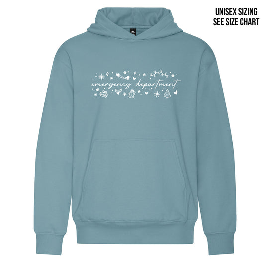ER White Christmas UNISEX Pullover Hoodie (ERNT001-KOI2250)