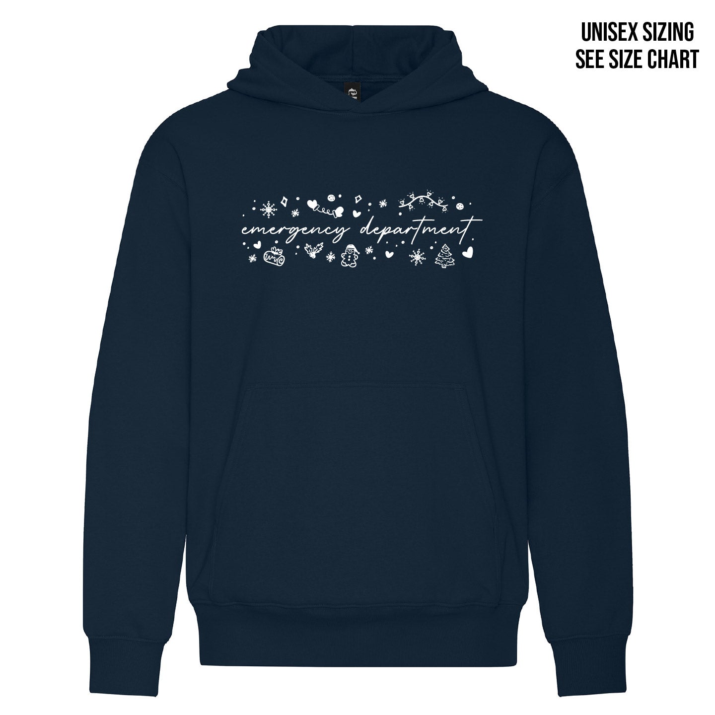 ER White Christmas UNISEX Pullover Hoodie (ERNT001-KOI2250)