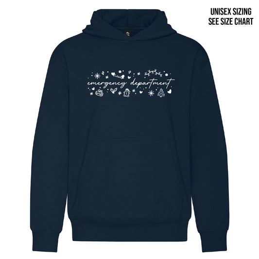 ER White Christmas UNISEX Pullover Hoodie (ERNT001-KOI2250)