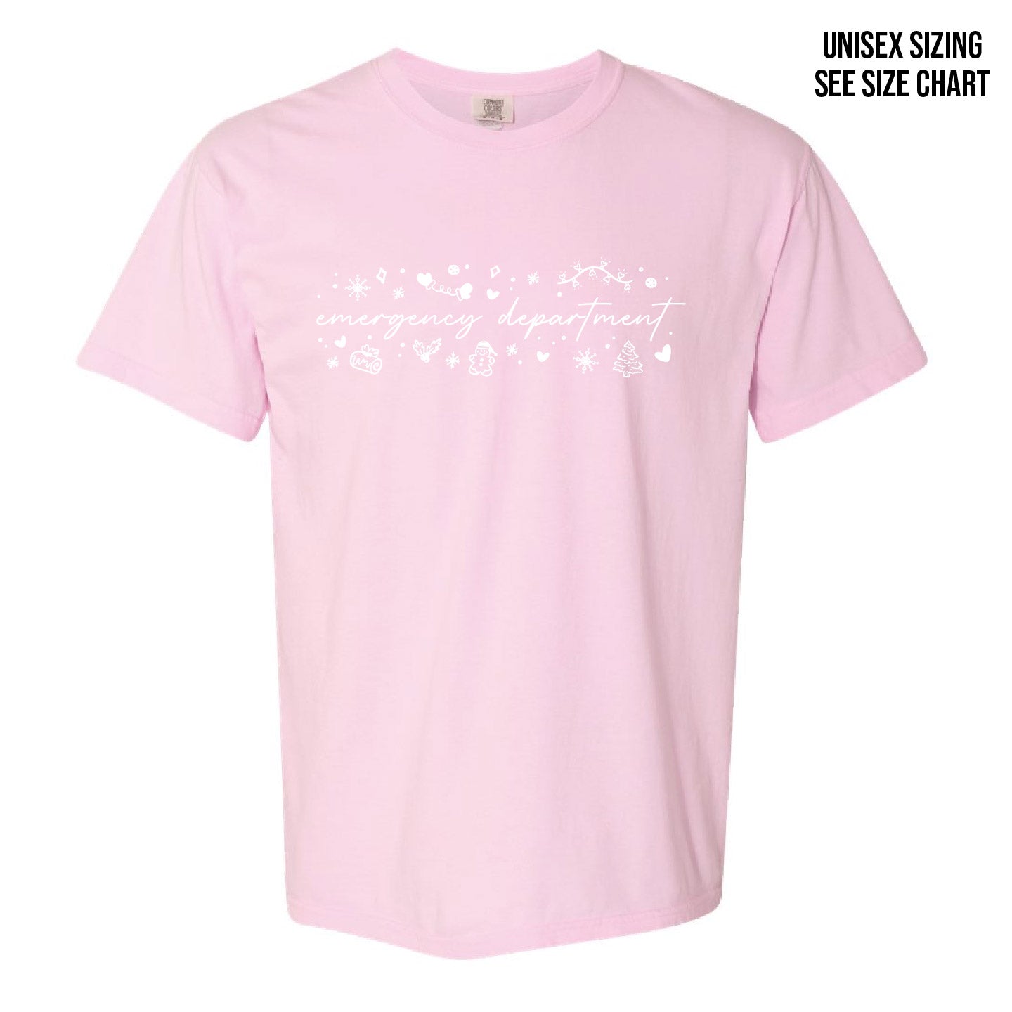 ER White Christmas Retro Dyed Unisex Ringspun T-Shirt (ERNT001-1717)