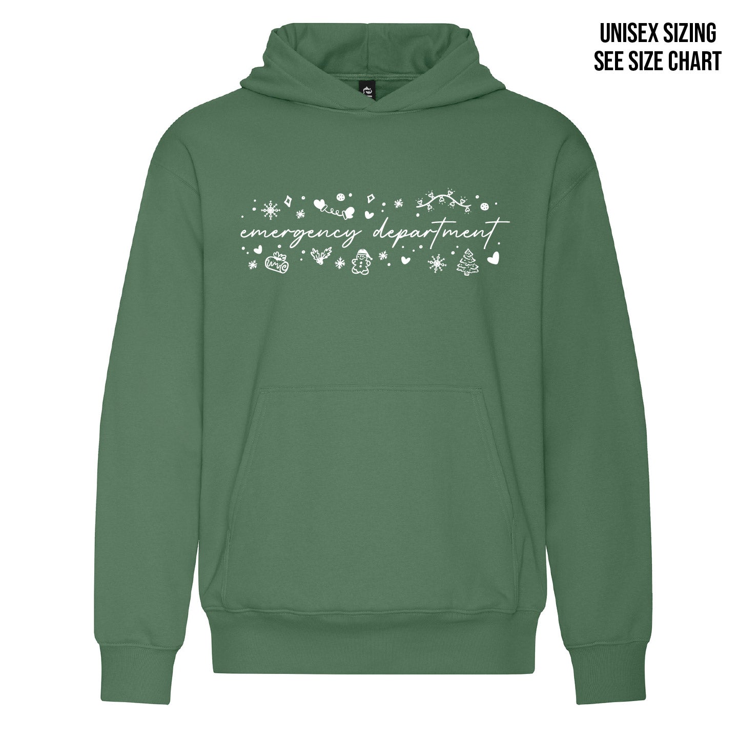 ER White Christmas UNISEX Pullover Hoodie (ERNT001-KOI2250)
