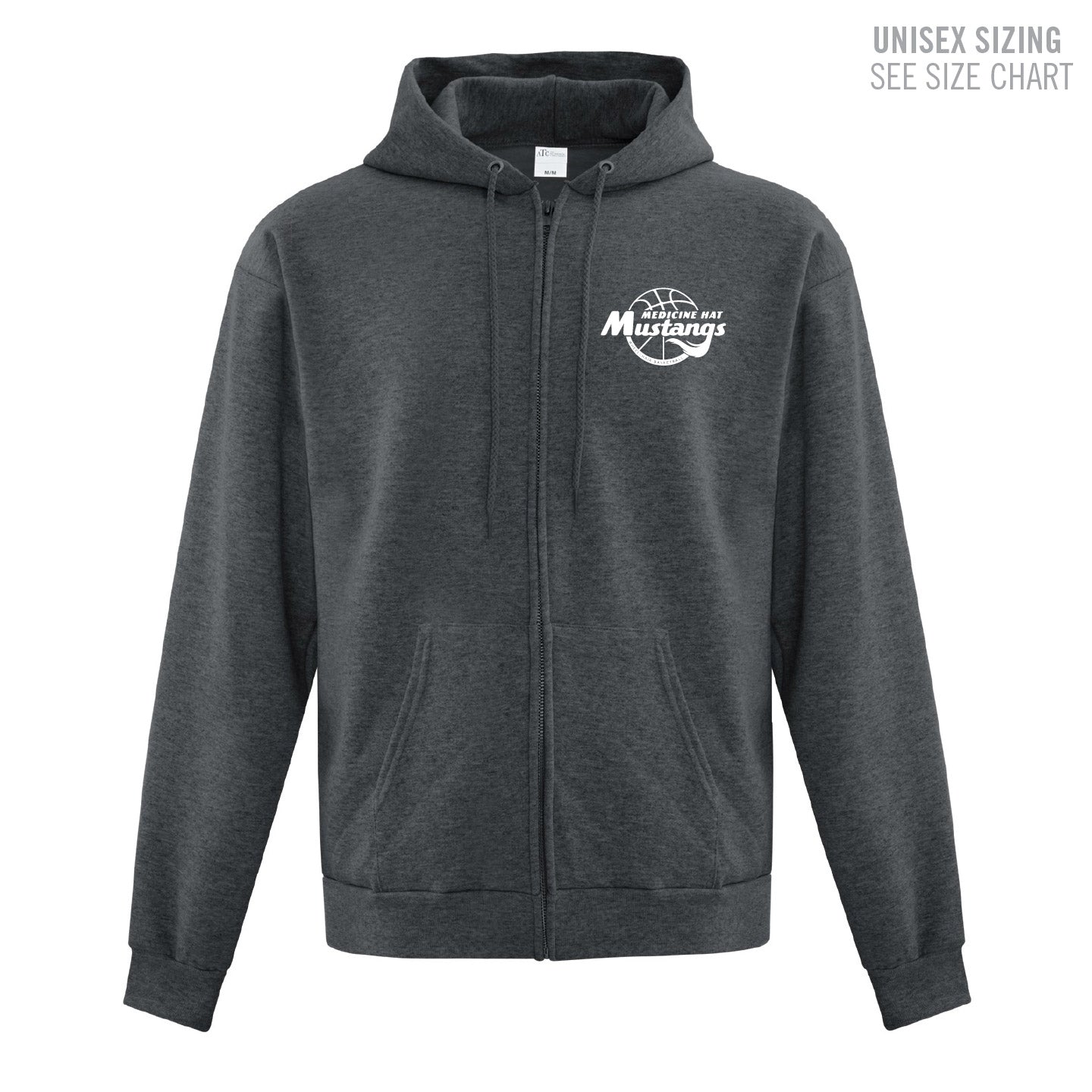 MHASR Mustangs Unisex Zip-Up Hoodie (MHASRT016/017-F2600)