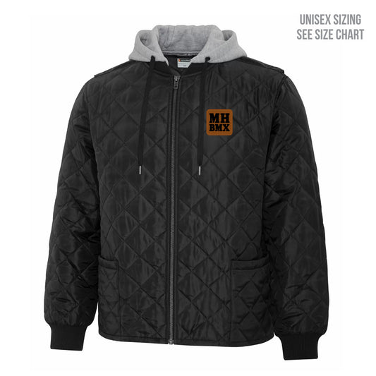 MH BMX Unisex Quilted Hooded Freezer Jacket (BMXP001-WeRK7611H)