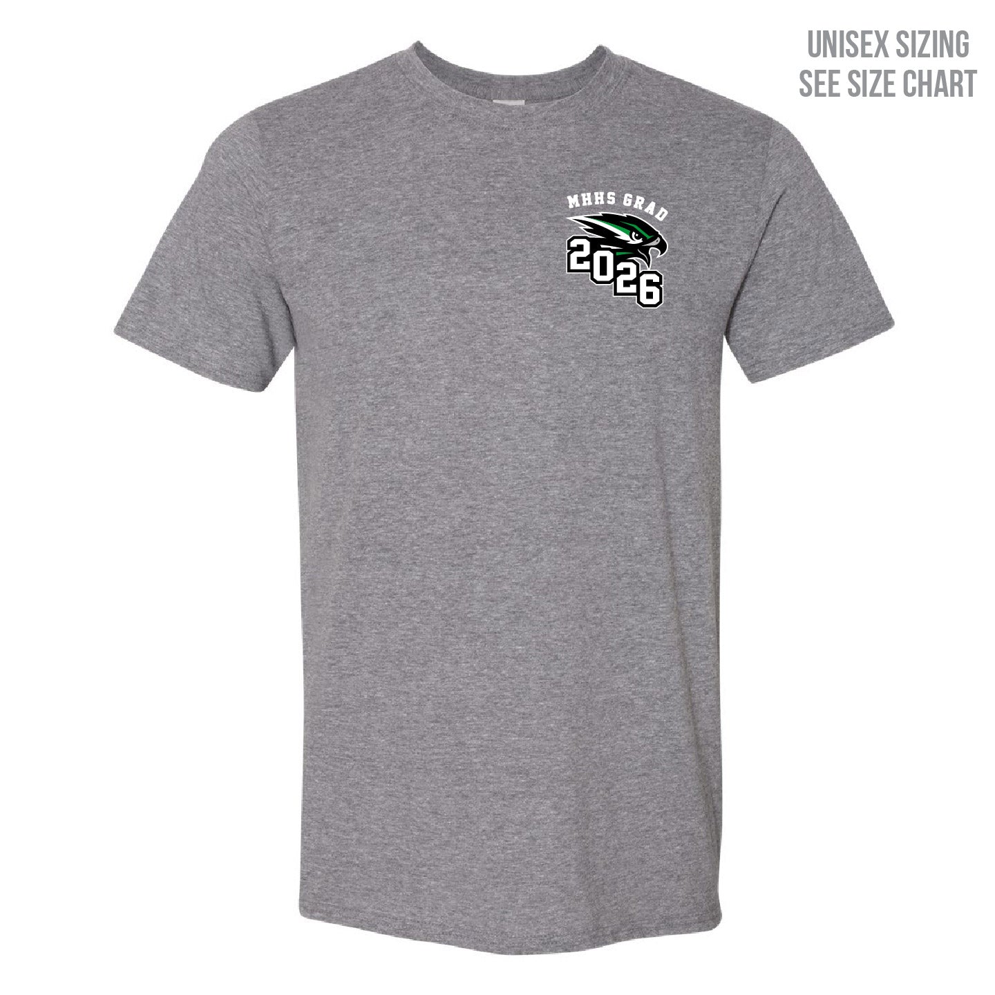 MHHS Grad 2026 Unisex Left Chest T-Shirt (MHG26T003-64000)