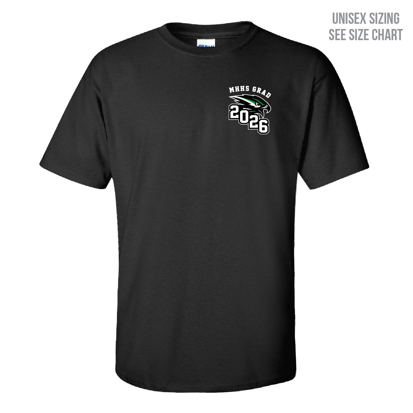 MHHS Grad 2026 Unisex Left Chest T-Shirt (MHG26T003-64000)