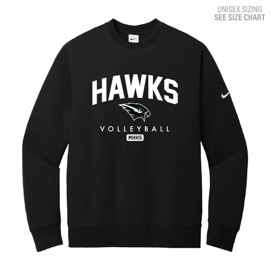 MHHS Volleyball Nike Unisex Crewneck Sweatshirt (MHVB25T001-NKFD9863)