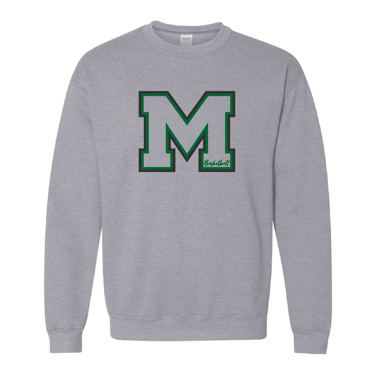 MHHS Basketball Adult Crewneck Sweatshirt (MHHSBBT002-18000)