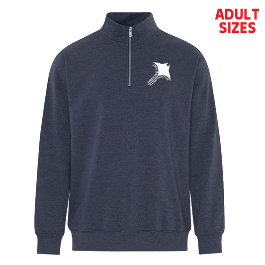 Manta Rays ADULT 1/4 Zip Earth Wash Sweatshirt (MRT003-ATCF6700)