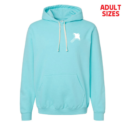 Manta Rays Left Chest Logo ADULT Pullover Hoodie (MRT003-3320)