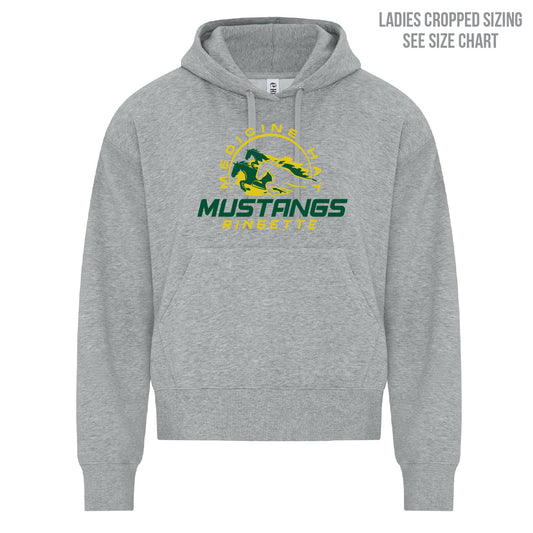 MHRA Mustangs LADIES Cropped Hoodie (MHRAT001-KOI2250L)