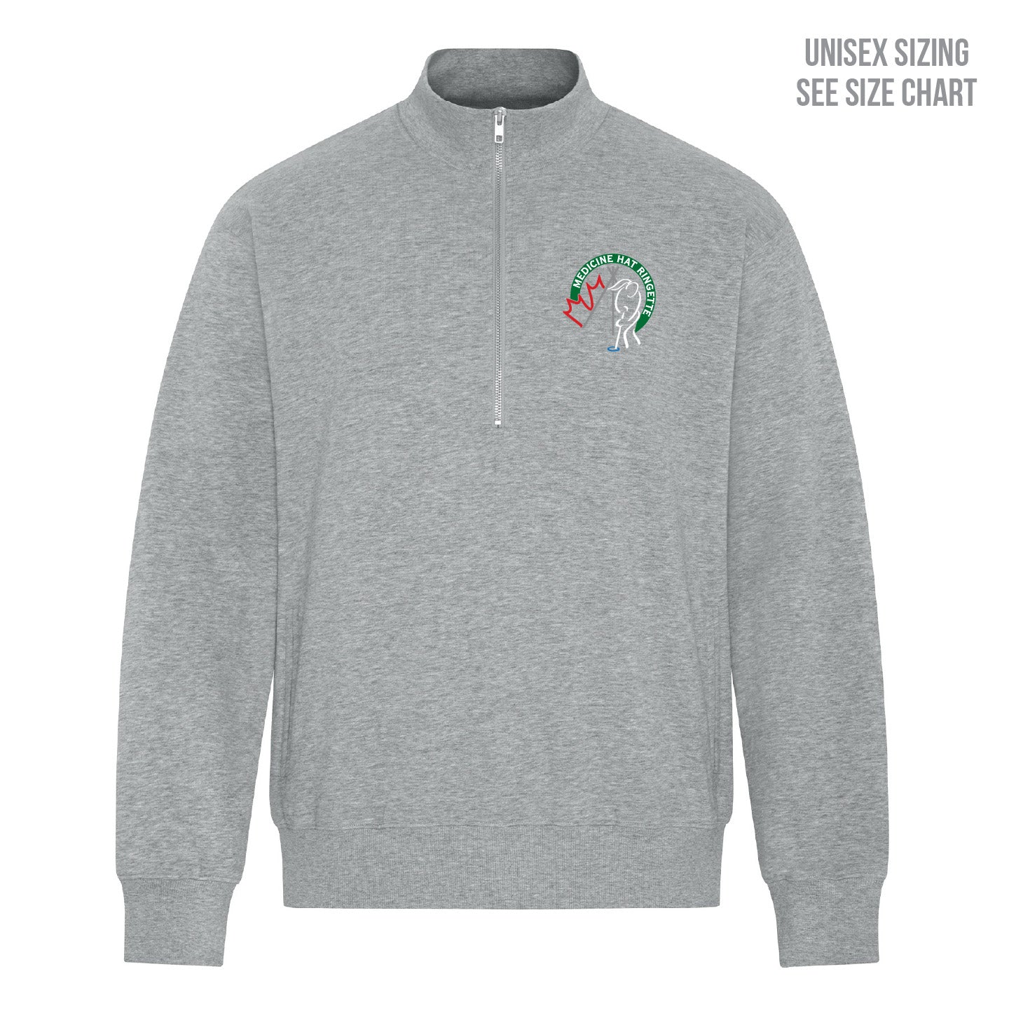 MHRA Small Logo ADULT 1/2 Zip Sweatshirt w/pockets (MHRAT011-KOI2270)