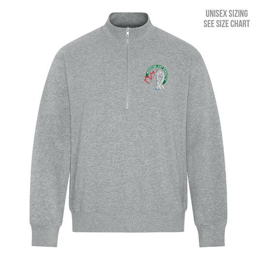 MHRA Small Logo ADULT 1/2 Zip Sweatshirt w/pockets (MHRAT011-KOI2270)