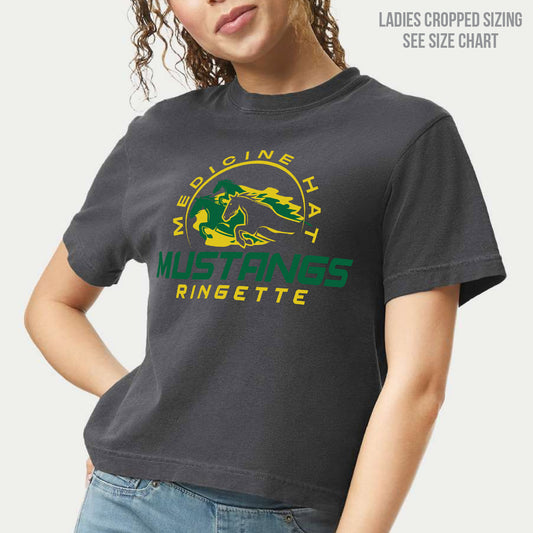 MHRA Mustangs Ladies Cropped T-Shirt (MHRAT001-3023CL)