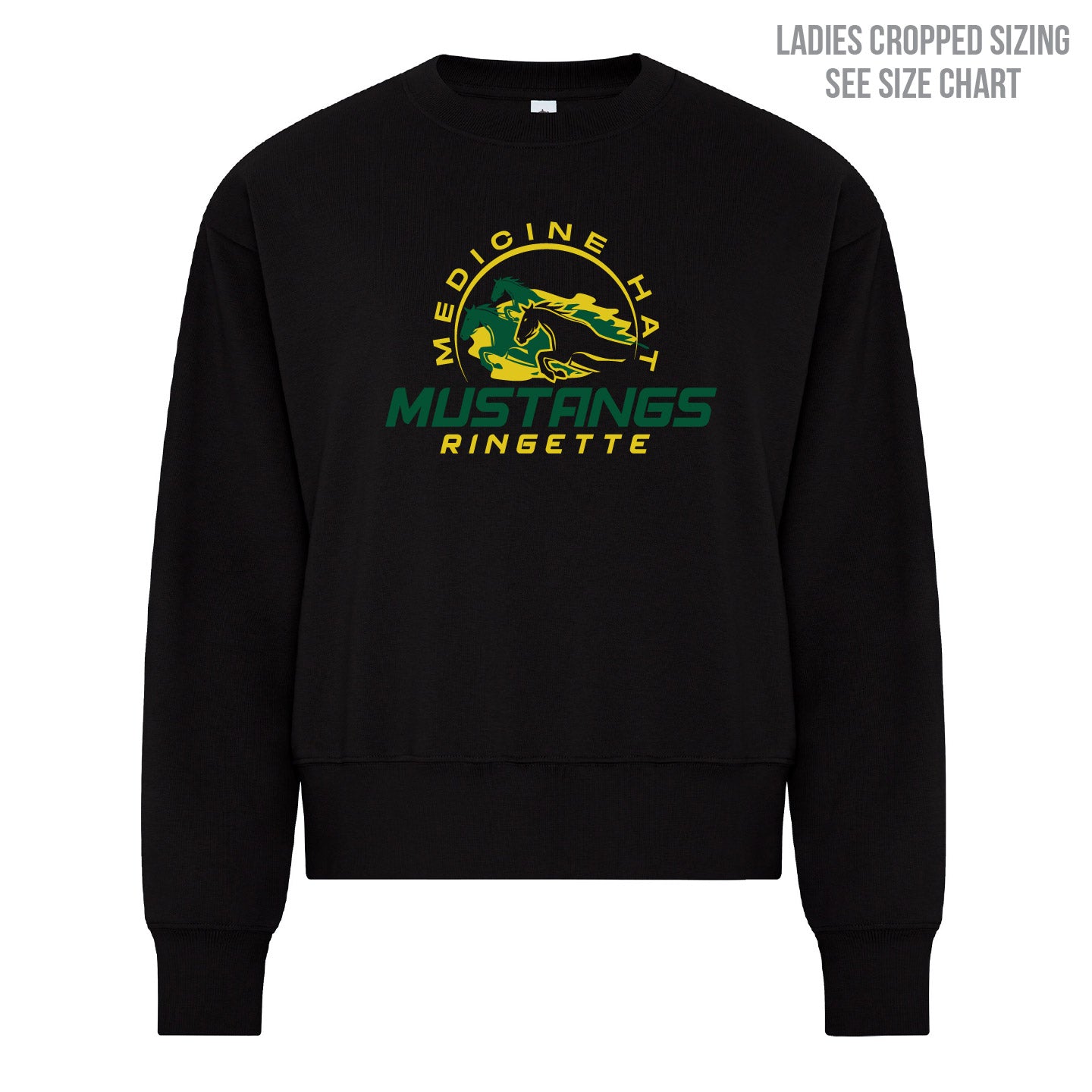 MHRA Mustangs  LADIES Cropped Sweatshirt (MHRAT001-KOI2240L)
