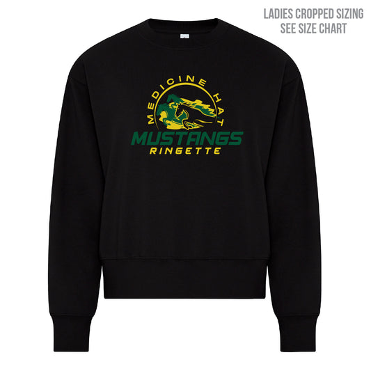 MHRA Mustangs  LADIES Cropped Sweatshirt (MHRAT001-KOI2240L)