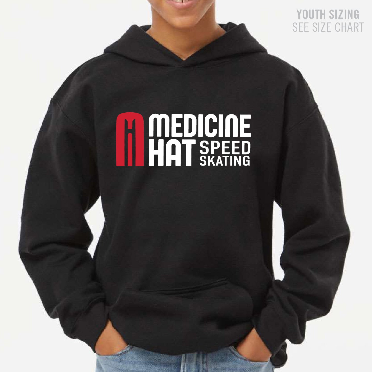 MHSS White Logo YOUTH Pullover Hoodie (MHSST004-18500B)