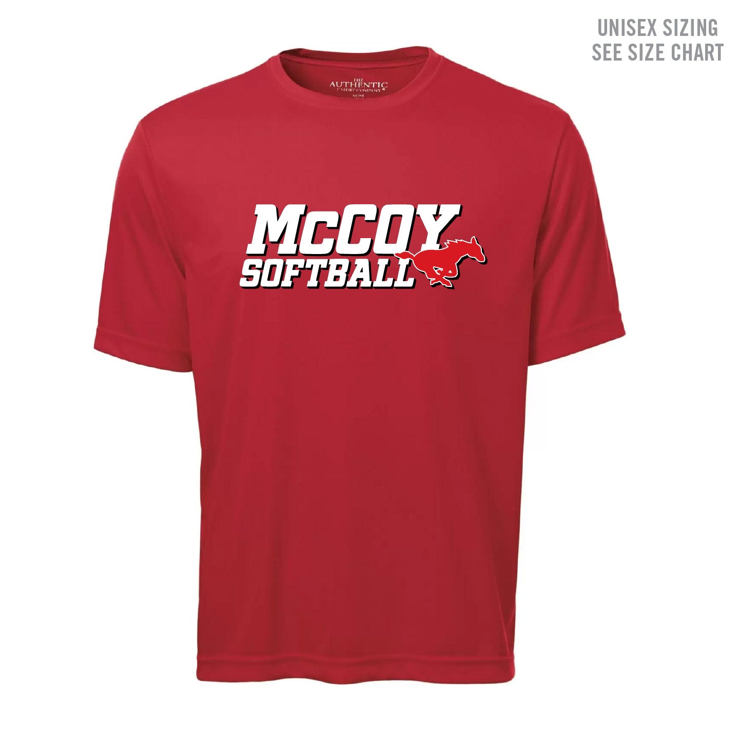 McCoy Softball Unisex Performance T-Shirt (MCSBT001-S350)