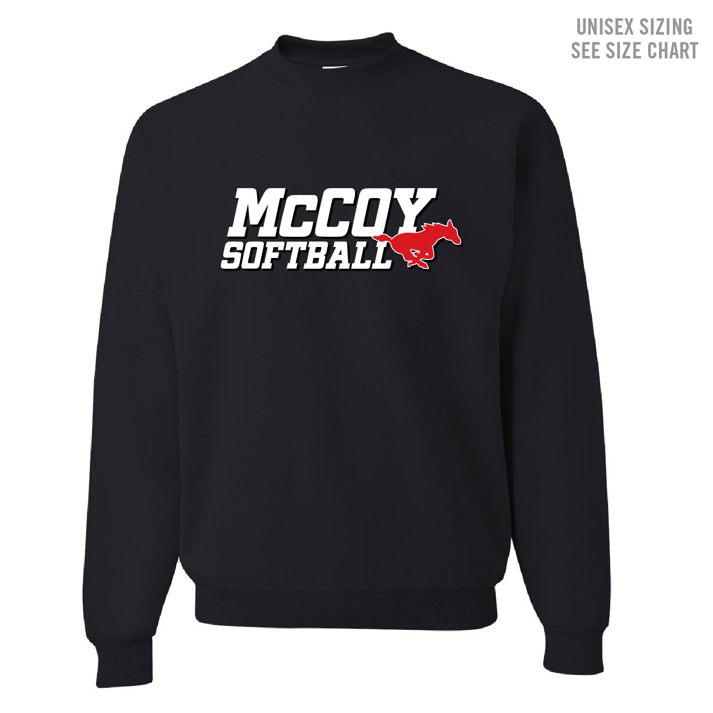 McCoy Softball Unisex Crewneck Sweatshirt (MCSBT001-F2400)