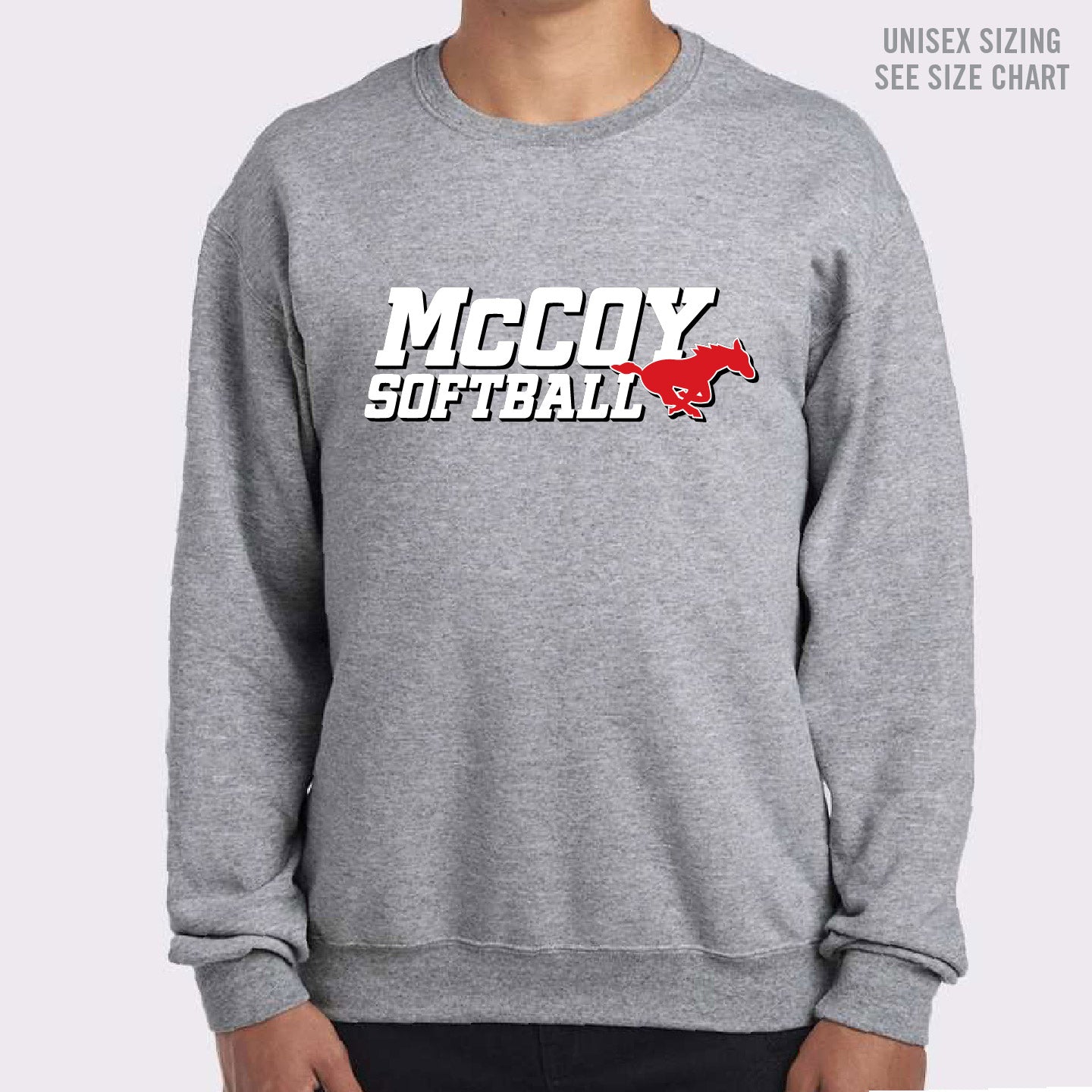 McCoy Softball Unisex Crewneck Sweatshirt (MCSBT001-F2400)