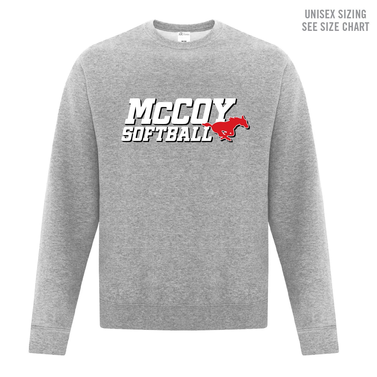 McCoy Softball Unisex Crewneck Sweatshirt (MCSBT001-F2400)
