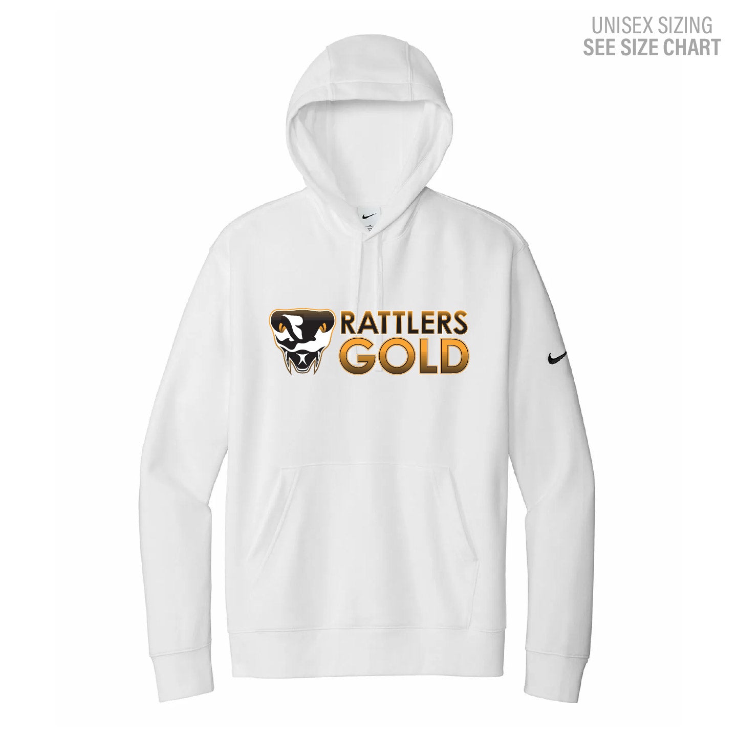 SEAVC GOLD Nike Unisex White Pullover Hoodie (SEAVT001-DR1499)