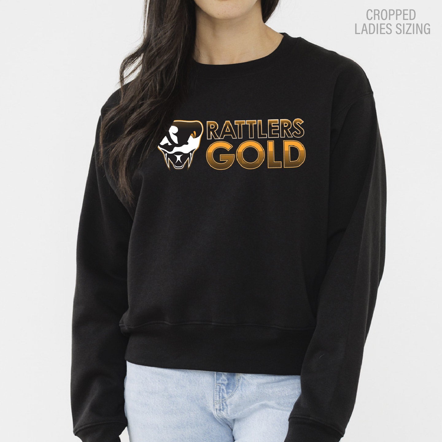 SEAVC GOLD LADIES Cropped Sweatshirt (SEAVT001-KOI2240L)