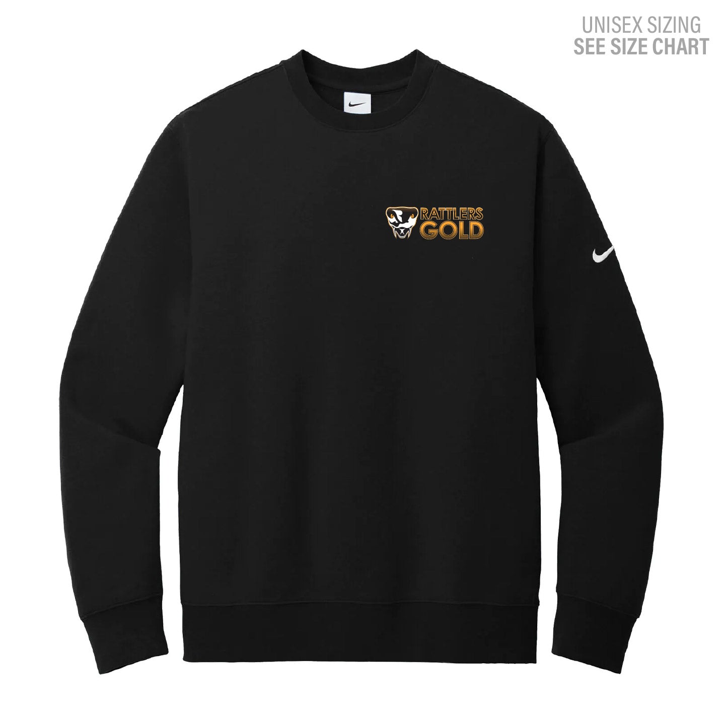 SEAVC GOLD Small Logo Nike Unisex Crewneck Sweatshirt (SEAVT004-NKFD9863)