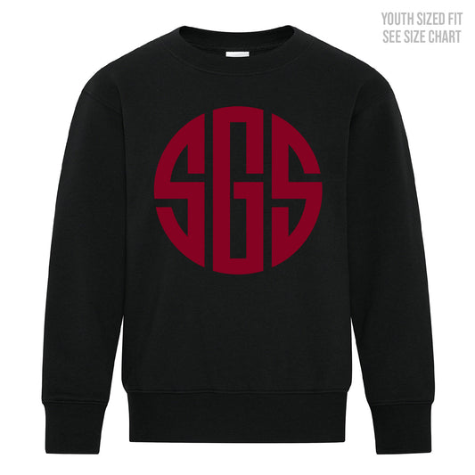 SGS Circle YOUTH Crewneck Sweatshirt (SGST005-Y2400)