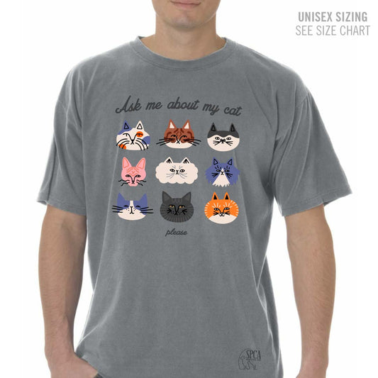 MH SPCA My Cat Retro Dyed Unisex Ringspun T-Shirt (SPCAT016-1717)