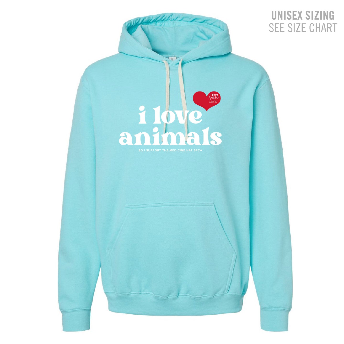 MH SPCA I Love Animals Unisex Pullover Hoodie (SPCAT019-3320)