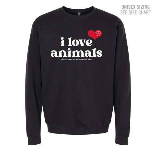 MH SPCA I Love Animals Crewneck Sweatshirt (SPCAT019-3340)