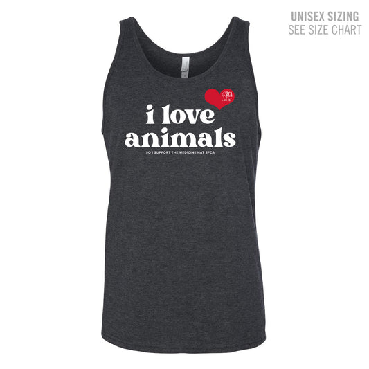 MH SPCA I Love Animals Unisex Tank Top (SPCAT019-3480CVC)