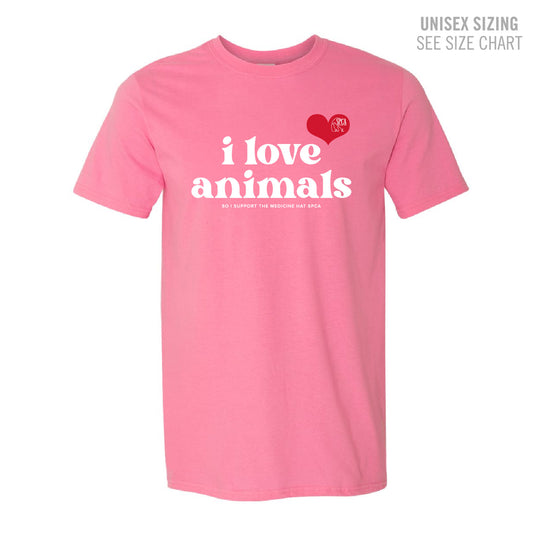 MH SPCA I Love Animals Unisex T-Shirt (SPCAT019-64000)