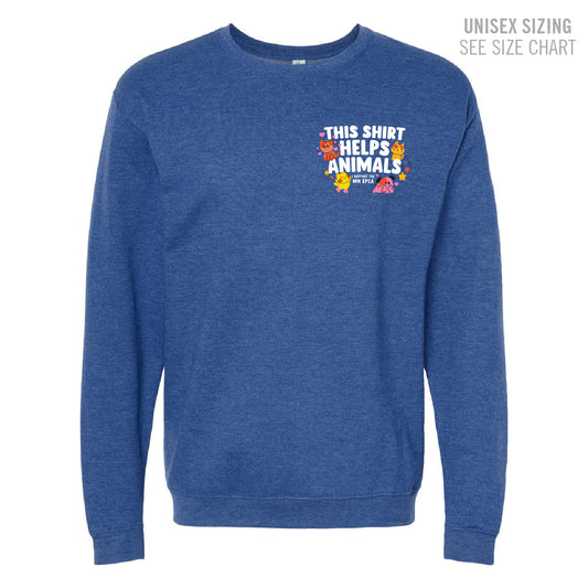 MH SPCA Helps Animals Crewneck Sweatshirt (SPCAT001-3340)