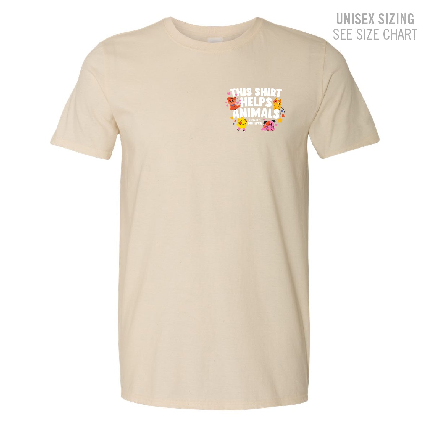 MH SPCA Helps Animals Unisex T-Shirt (SPCAT001-64000)