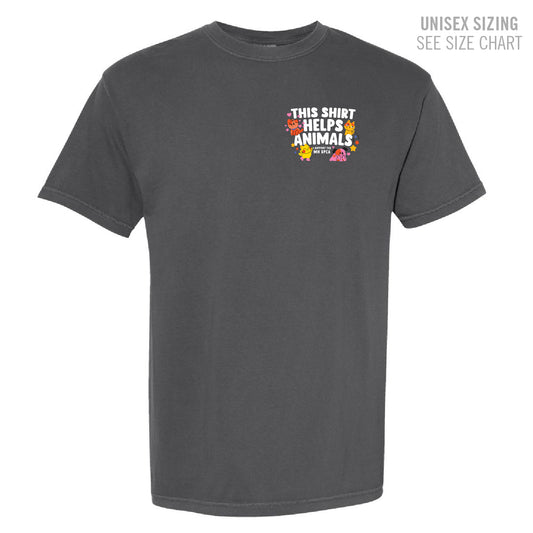 MH SPCA Helps Animals Retro Dyed Unisex Ringspun T-Shirt (SPCAT001-1717)