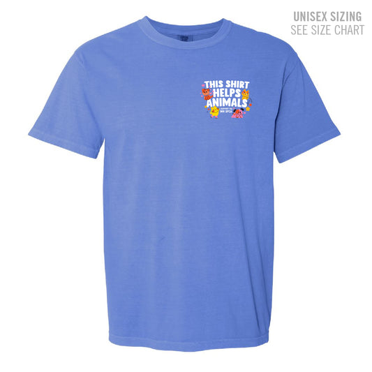 MH SPCA Helps Animals Retro Dyed Unisex Ringspun T-Shirt (SPCAT001-1717)