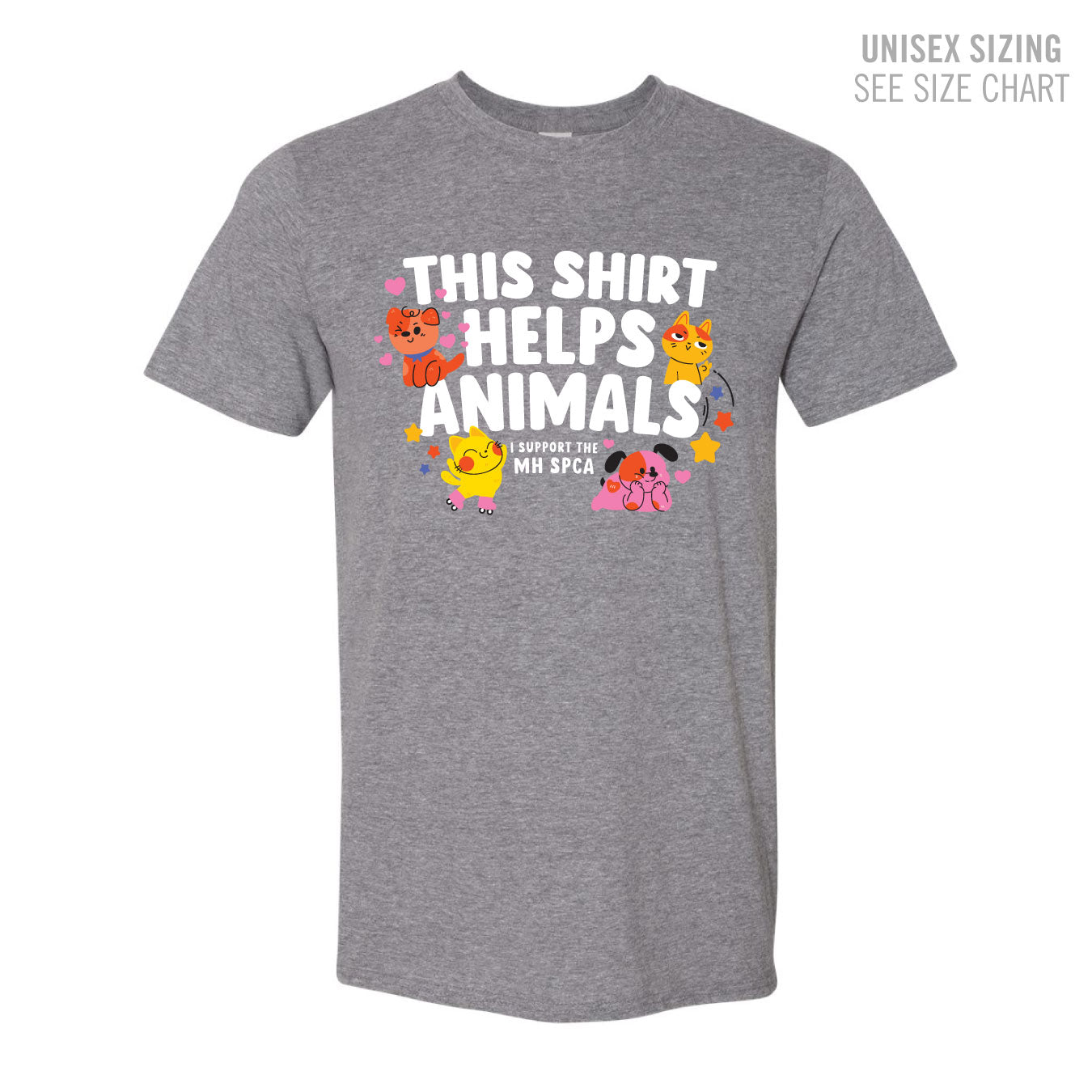 MH SPCA Helps Animals Unisex T-Shirt (SPCAT002-64000)