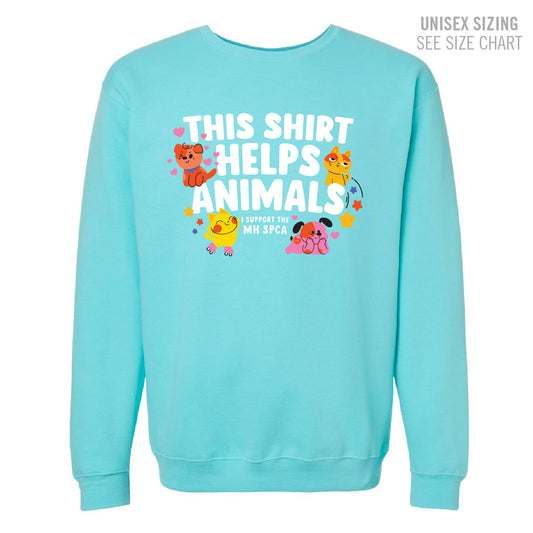 MH SPCA Helps Animals Crewneck Sweatshirt (SPCAT002-3340)